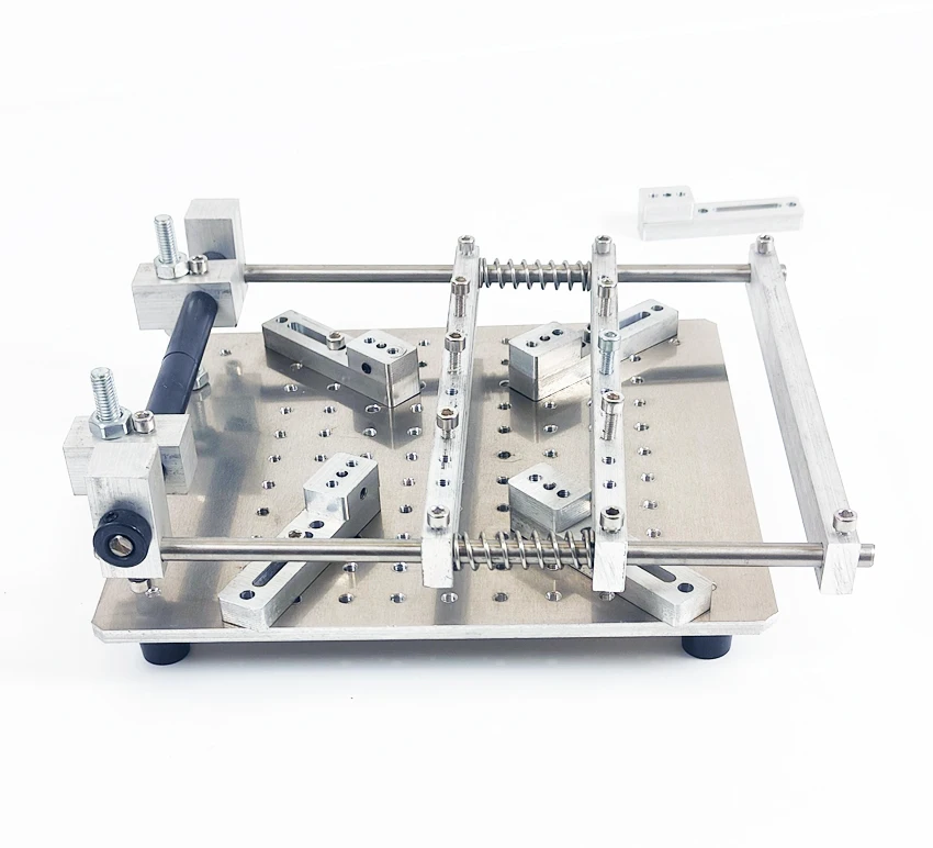 PCB Stencil Solder Paste Printer For SMT Assembly Solder Paste Printing Aluminum Alloy Manual Screen Printing Table Equipment view 2
