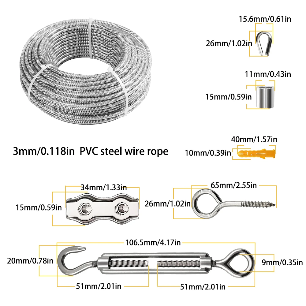 3mm-stainless-steel-wire-rope-pvc-coated-guardrail-safety-rope-clothesline-canopy-suspension-kit-66-piece-set-15-30-50m