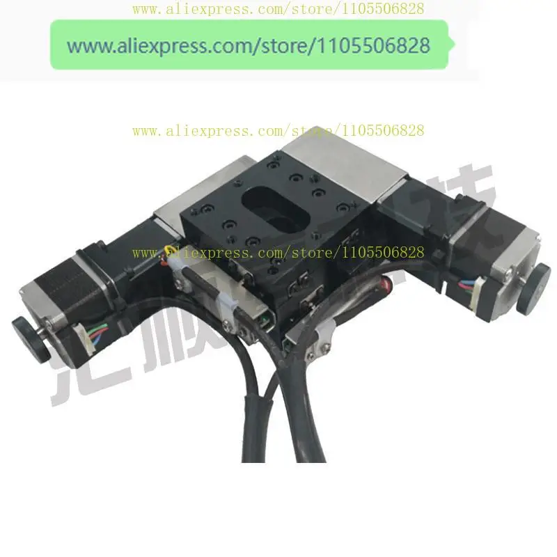 Precision XY-axis integral displacement table Cross ball guide electric slide table Visual alignment fine-tuning frame