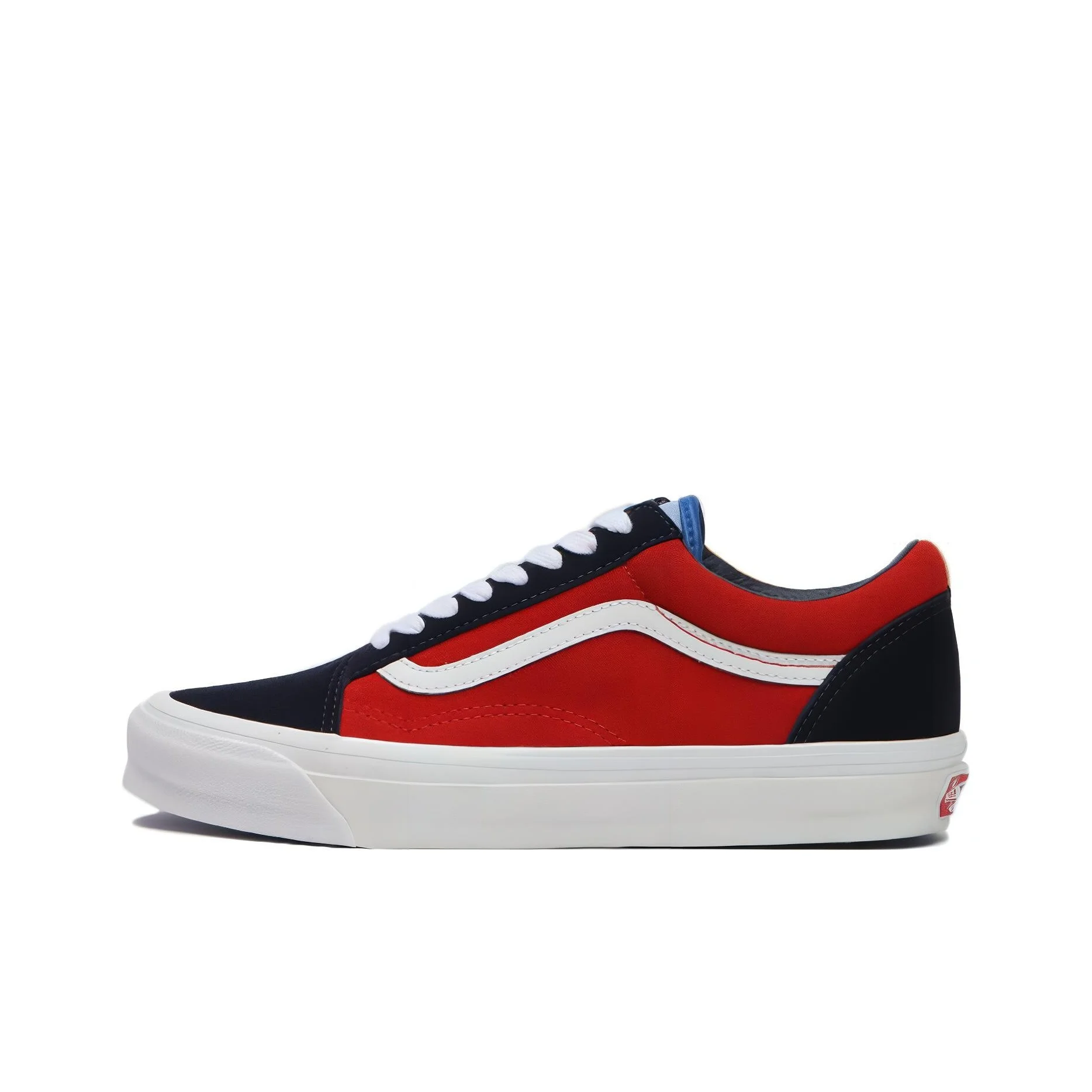 POIZON Old Skool Og Vans Lx 'Off The Wall - Azul Marinho e Vermelho'