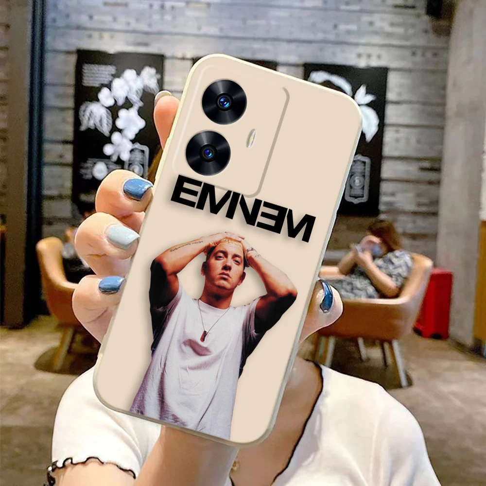 Hip Hop Singer e-Eminem Phone Case For Realme C65 C63 C53 C35 C55 C33 C30 C21Y C20 C12 C11 GT 2 XT NARAO 20 30 50 Case Funda