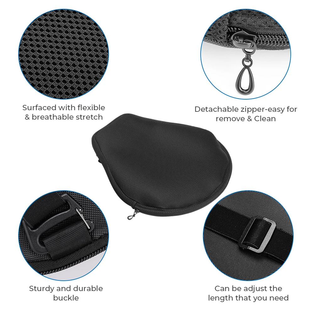 Almohadilla de aire KEMiMOTO, funda de cojín para asiento de motocicleta, almohadilla de asiento Universal para CB125R CB1000R para Z650 NINJA 400