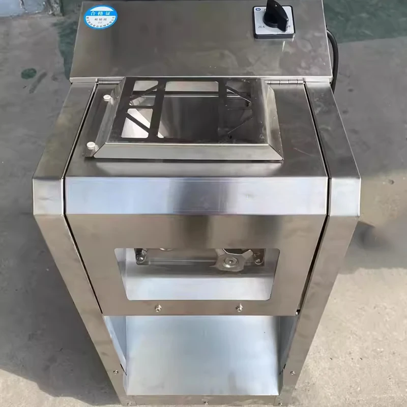 

Коммерческая полностью автоматическая электрическая машина для резки мяса для куриного филе, груди, ломтерезка для свежего мяса для кухни, ресторана