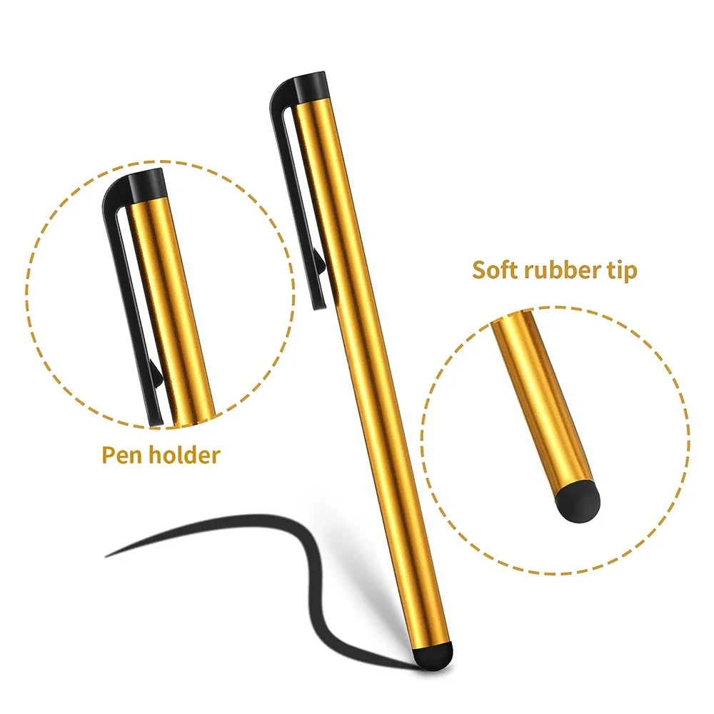 Universal Capacitive Stylus Pen For Android Phones iPhone iPad Tablet PC Metal Touch Pencil Portable Stylus Touch Pens