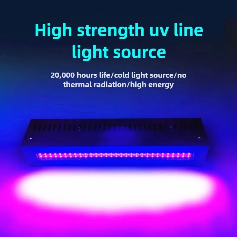 Linear LED UV Ultraviolet Lamp Long Strip High Power Curing Light Special for UV Glue Shadowless Adhesive