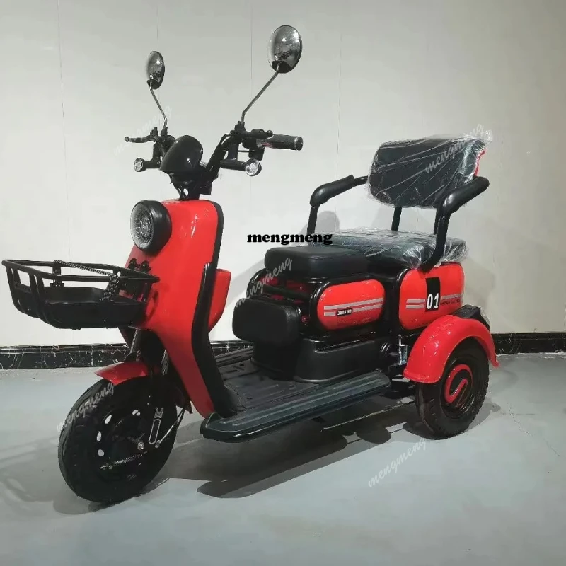 800W electric tricycle  small scooter three-seat adjustable electric tricycle