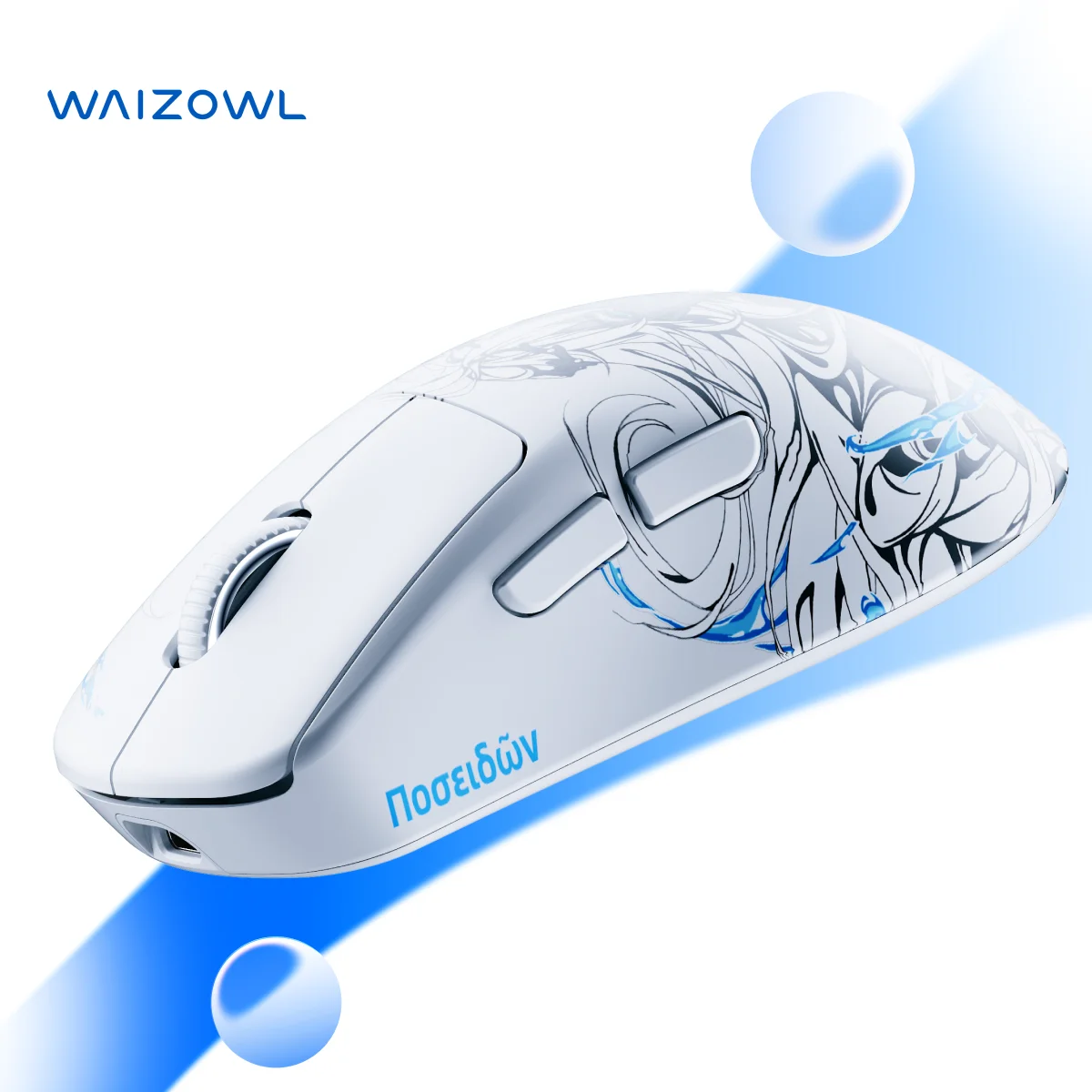 Waizowl OGM Pro V2 Wireless Gaming Mouse PAW3950 30K DPI 8KHz Polling Tri-Mode Ergo Lightweight Esports Mice for Valorant CS2