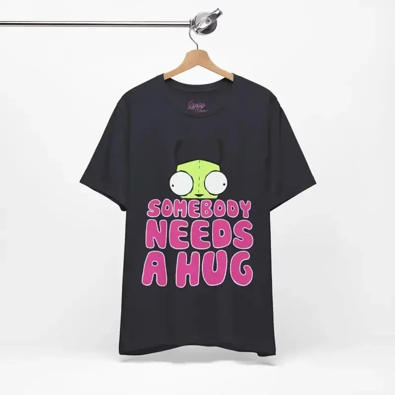 Invaders Zim Gir T Shirt Somebody Needs a Hug Scene Emo