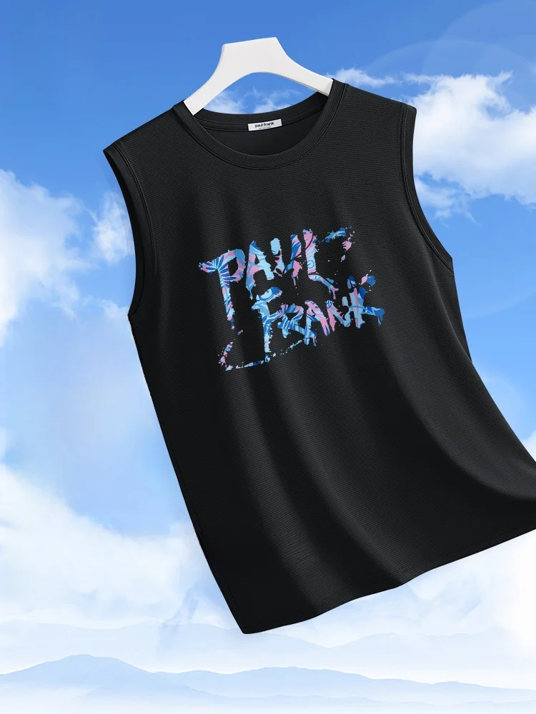 

Мужская летняя майка-безрукавка Large Mouth Monkey Ice Silk: быстросохнущая, дышащая, спортивная, молодежная, модная