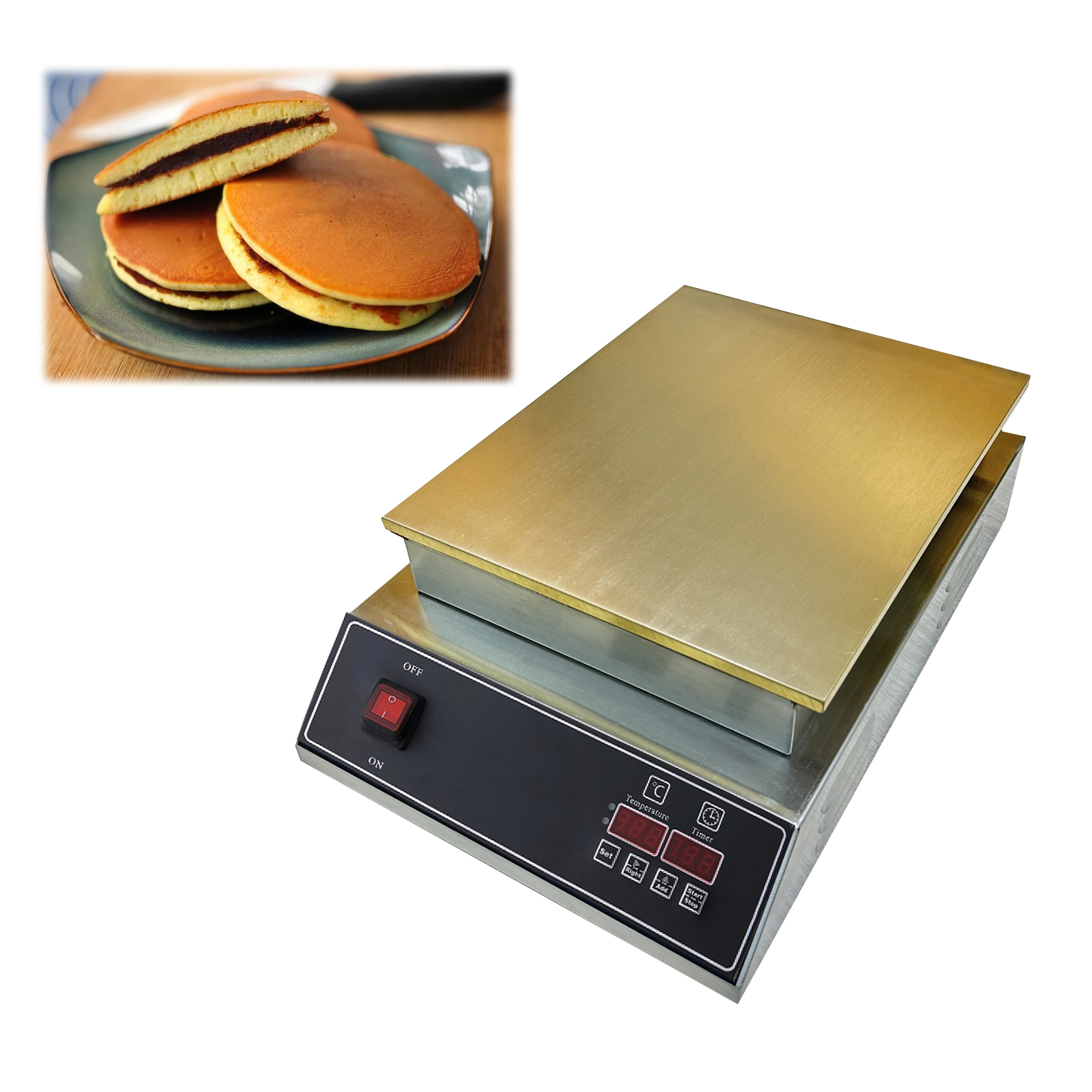 

Hot sale Digital Japanese Dorayaki machine commercial Use souffle cake nonstick copper