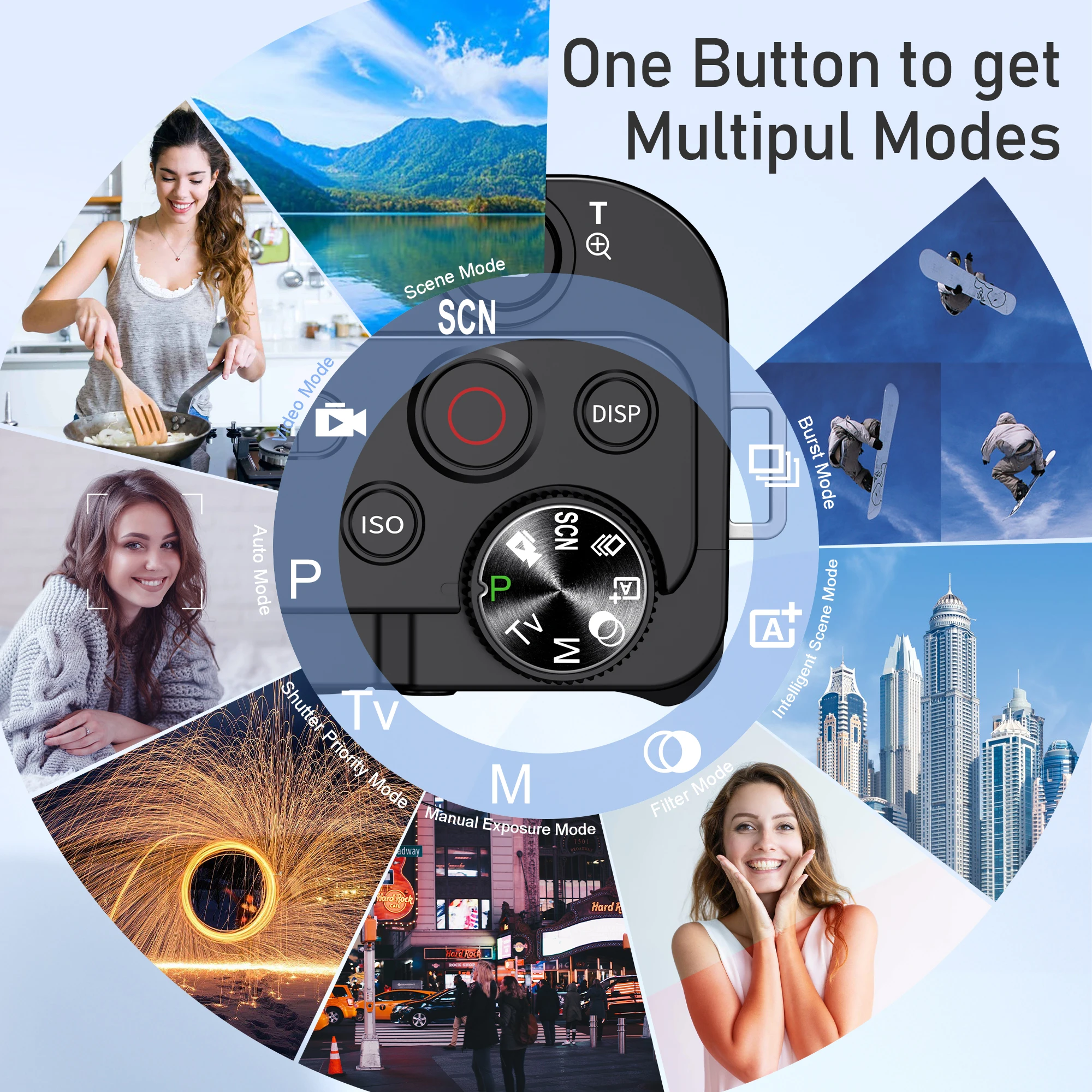 Câmeras digitais 4k para fotografia, zoom óptico 12x, câmera de vídeo vlog para youtube 64mp, wi-fi, foco automático, câmera dslr ao vivo