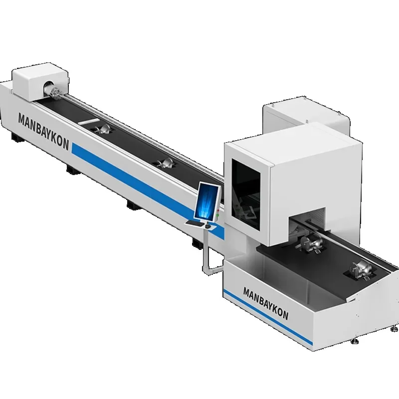 Mkレーザーメタルチューブパイプファイバーレーザーカッティングマシン、ラウンド、スクエア、ステンレス鋼、カーボンアルミニウム、MK-6020T