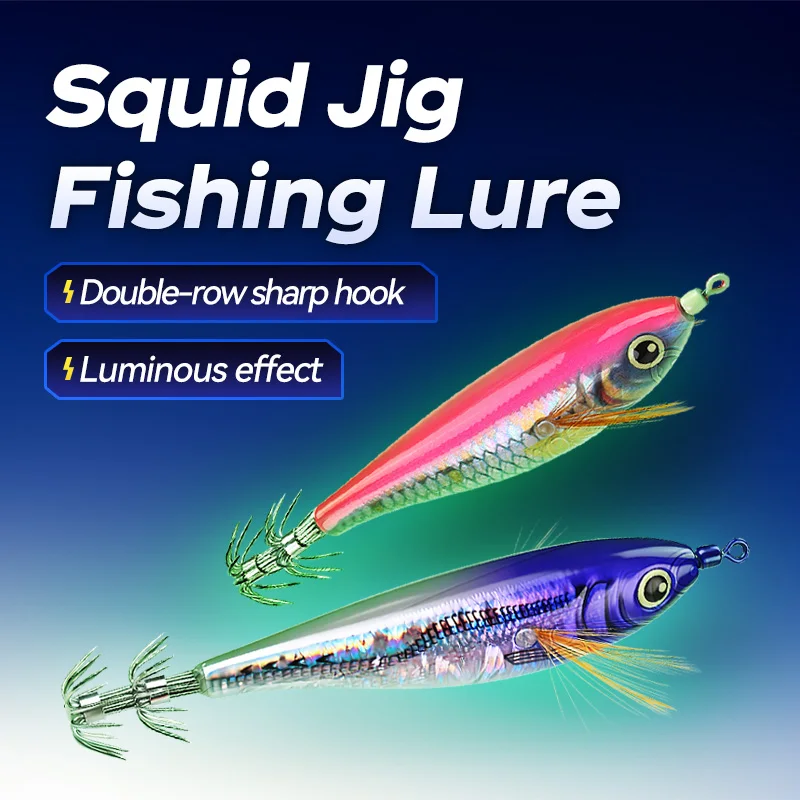 Weihe Tintenfisch-Jig Angelköder 10cm 10,7g Langsam Sinkender Harter Köder zum Angeln