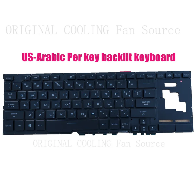 R+  FOR US-Arabic Per key backlit keyboard for Asus GX701G GX701GX GX701GV
