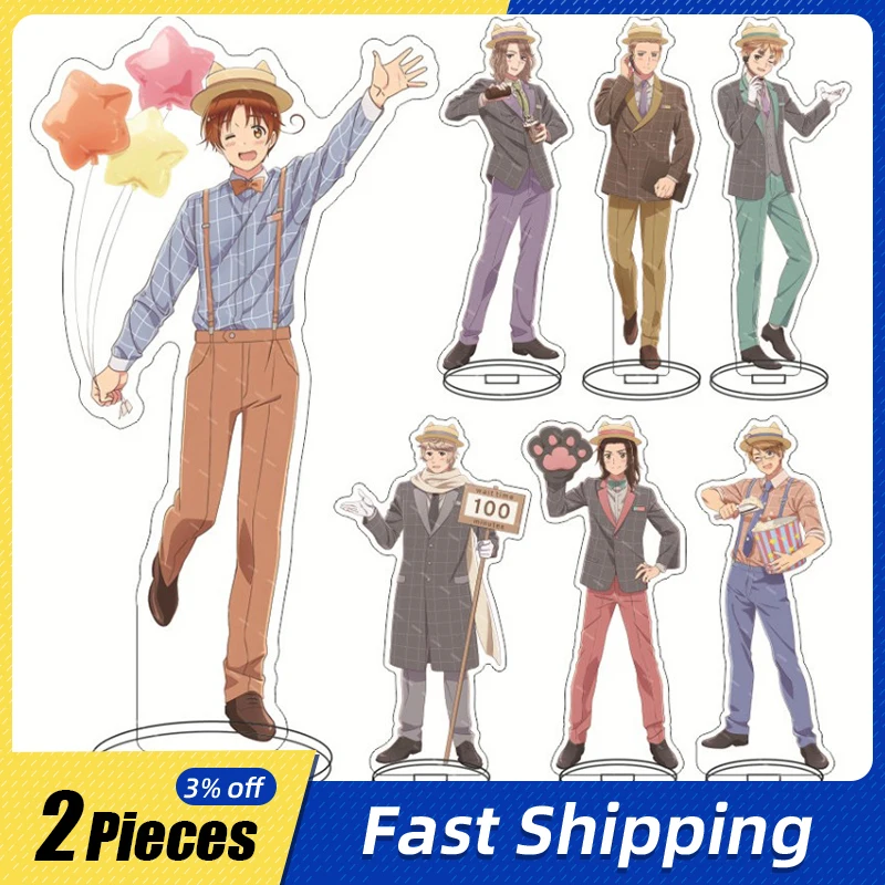 

16cm/6.3in Hetalia Game Peripherals Standing Plates Creativity Figures Card Accessories Cartoon Acrylic Collectible Holiday Gift