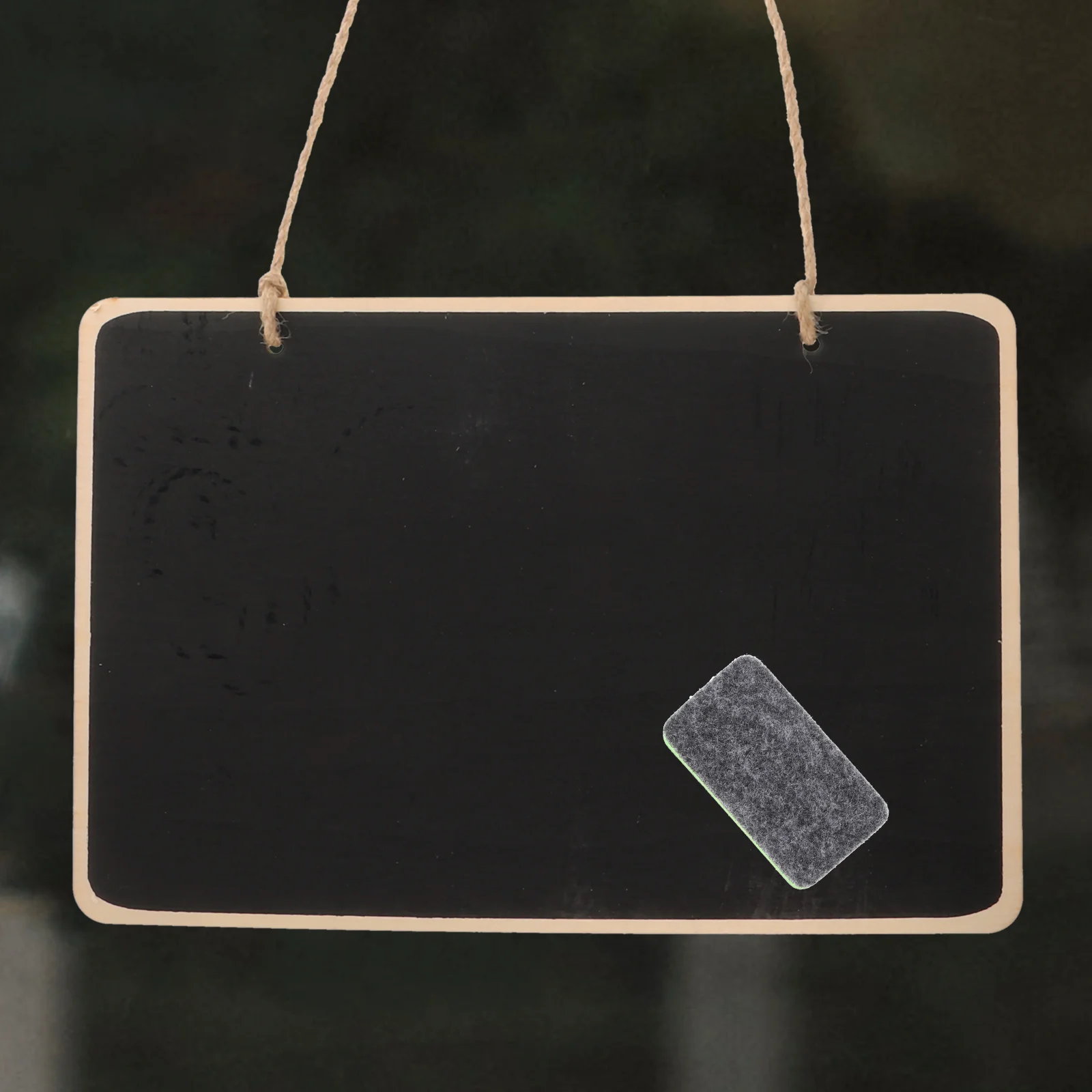 Message Board Memo Door Small Hanging Pendant Blackboard Rope Decorative Chalkboard Reusable