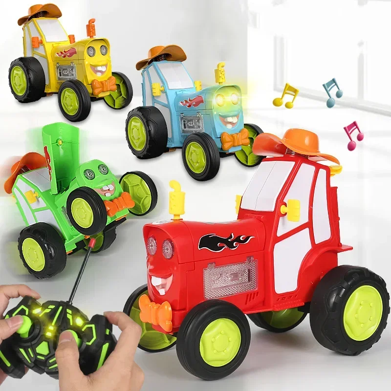 Crazy Jumping Stunt Car Wireless Infrared Remote Control Car Dance Lights Music Swing Fun New And Unique Children\'s Toys