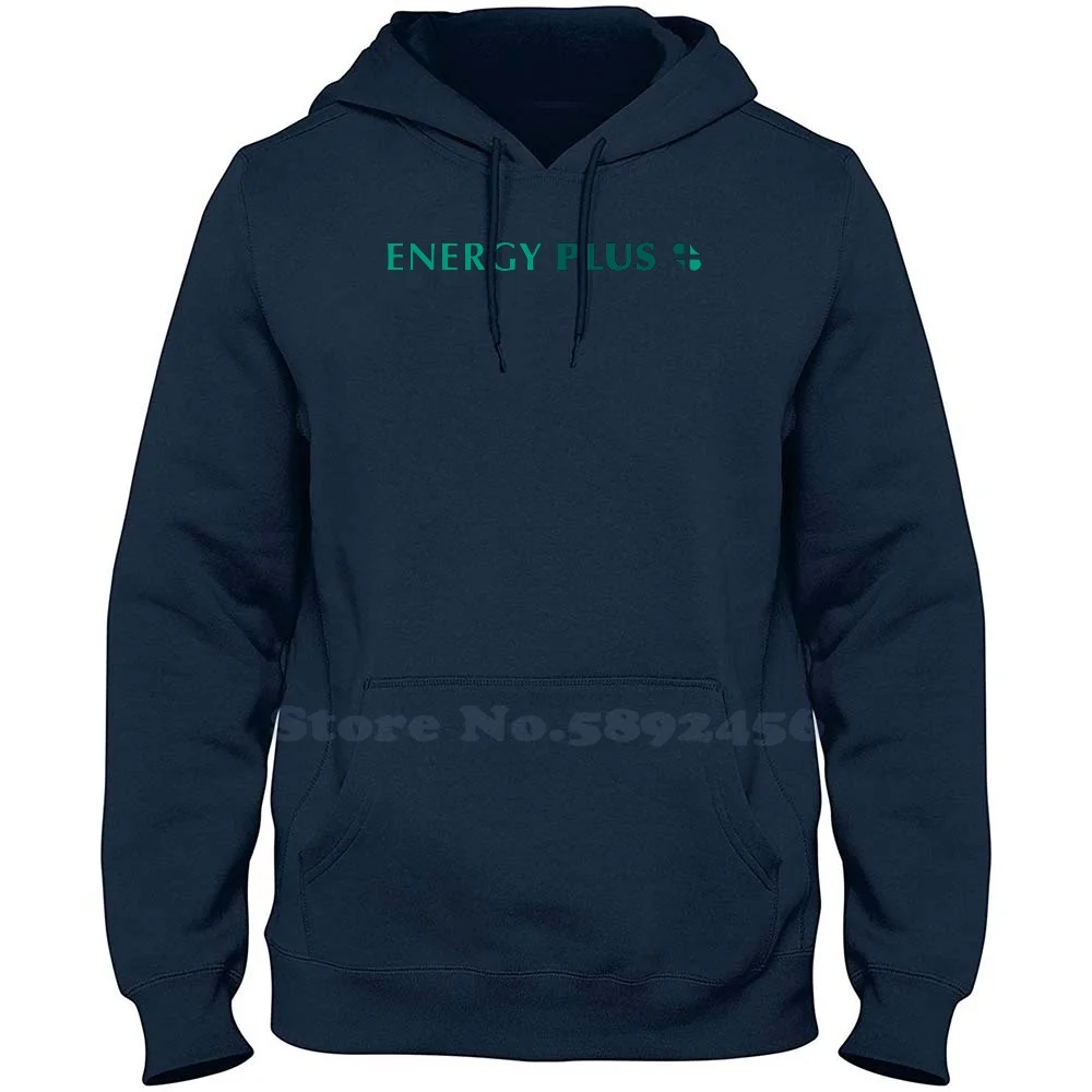 Energy Plus Company Casual Clothing Sweatshirt 100% Cotton Graphic Hoodie