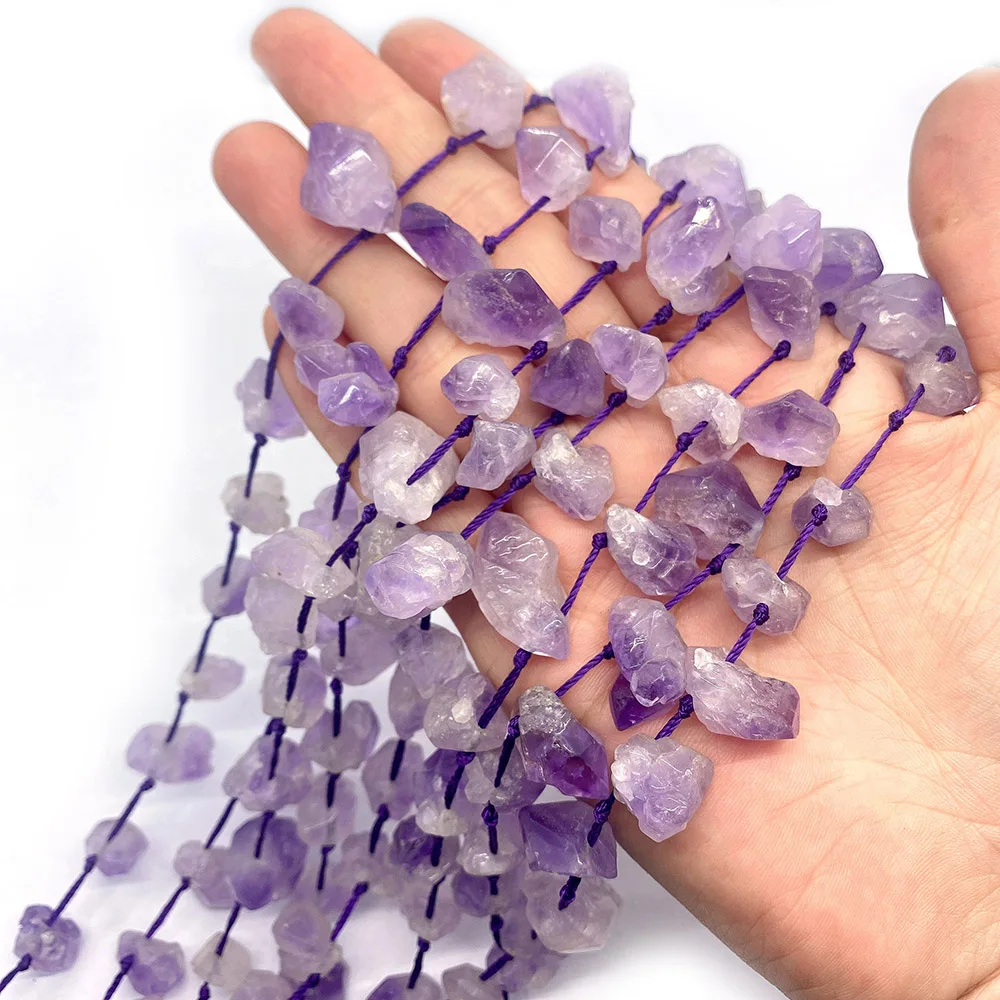 

Natural Stone Irregular Beads Amethyst Fashion Jewelry Beads for Jewelry Making DIY Bracelets Earrings Necklace Accessories