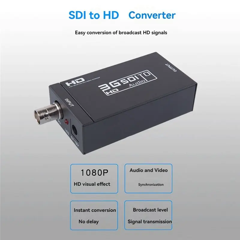 BNVN-3G-SDI To -Compatible Converter 3G-SDI To HDTV 1080P Broadcasting-Level Transmission Converter For Monitor HDTV