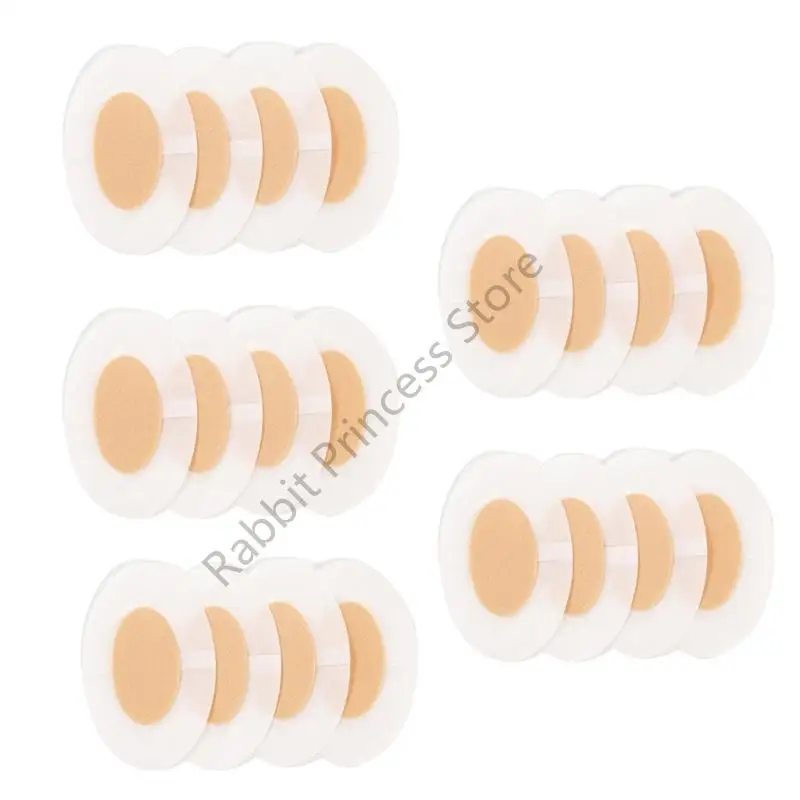 

BX0F 20Pc Blister Prevention Pad Invisible Heel Protectors Breathable Nonwoven Fabric