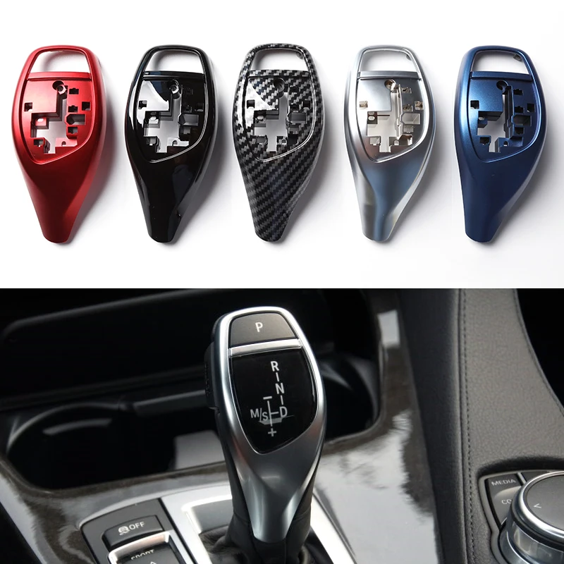 LHD RHD Car Gear Shift Lever Knob Cover Replacement For BMW F30 F35 F10 F15 F20 F32 F06 F12 F22 F02 F34 F07 F25 F26 F15 F16