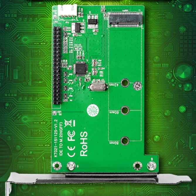 MAIWO KT021A SSD Adapter Card IDE TO M.2 (NGFF) SATA Protocol SSD Desktop Computer Adapter Card with Baffle