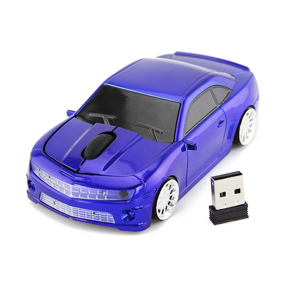 Racing Car Shaped Mouse USB Optical Wireless Mouse 1600DPI Mini 3D Computer Gaming Mice For PC Laptop Tablet Notebook Gift