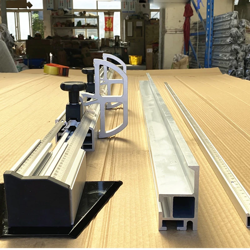 Woodworking Sliding Table Saw Accessories Large Ruler Cutting Board Saw Positioning Large  Precision Saw  Aluminum Backing Board