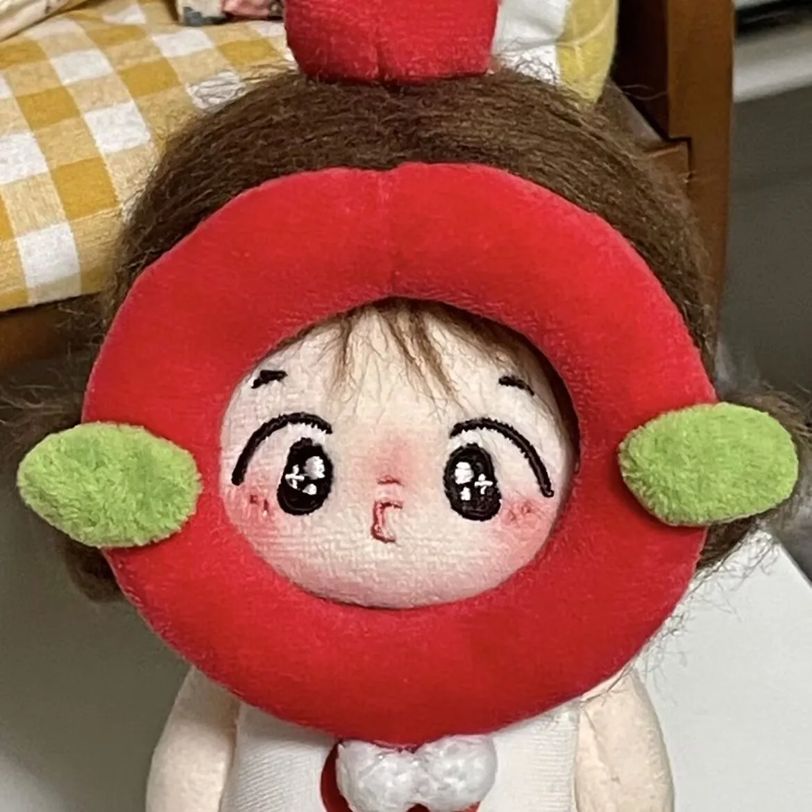 새로운 10cm 아기옷, 면 인형, 귀여운 캐주얼 운동복, 작은 사과 세트, 봉제인형 드레스업 옷