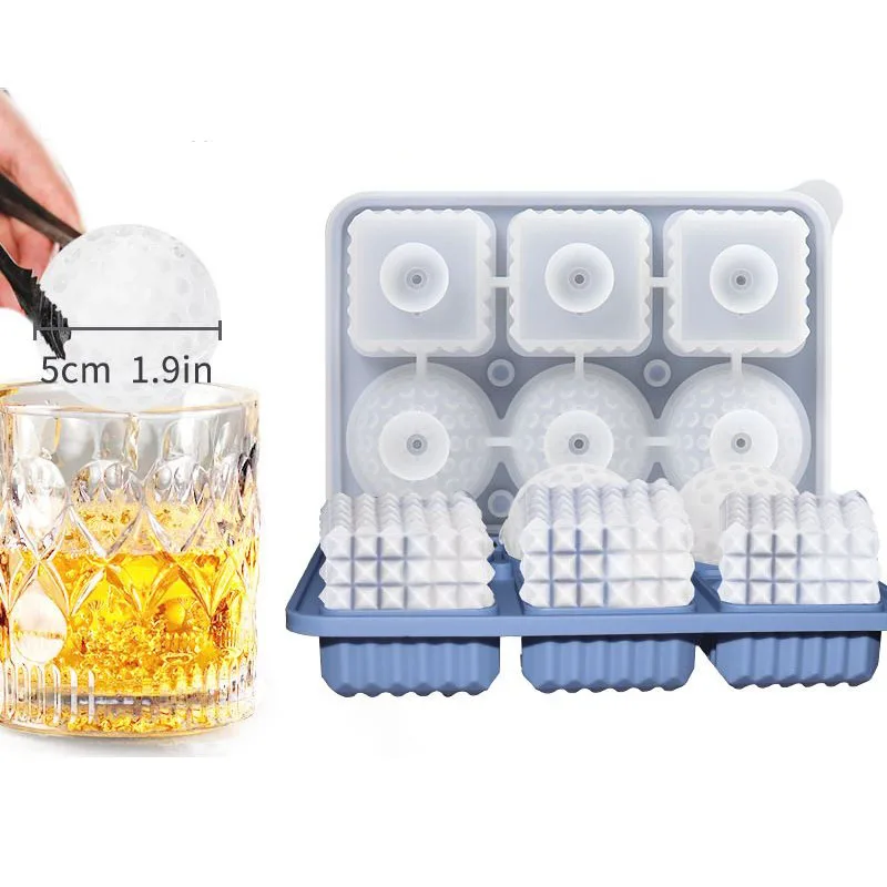 

Creative Ice Cube Tray 2 Ice Cube Shape In 1 Ice Mould Silicone Molds Ice With Lid Home Bar Use Silicone Molds Ice Cube Maker