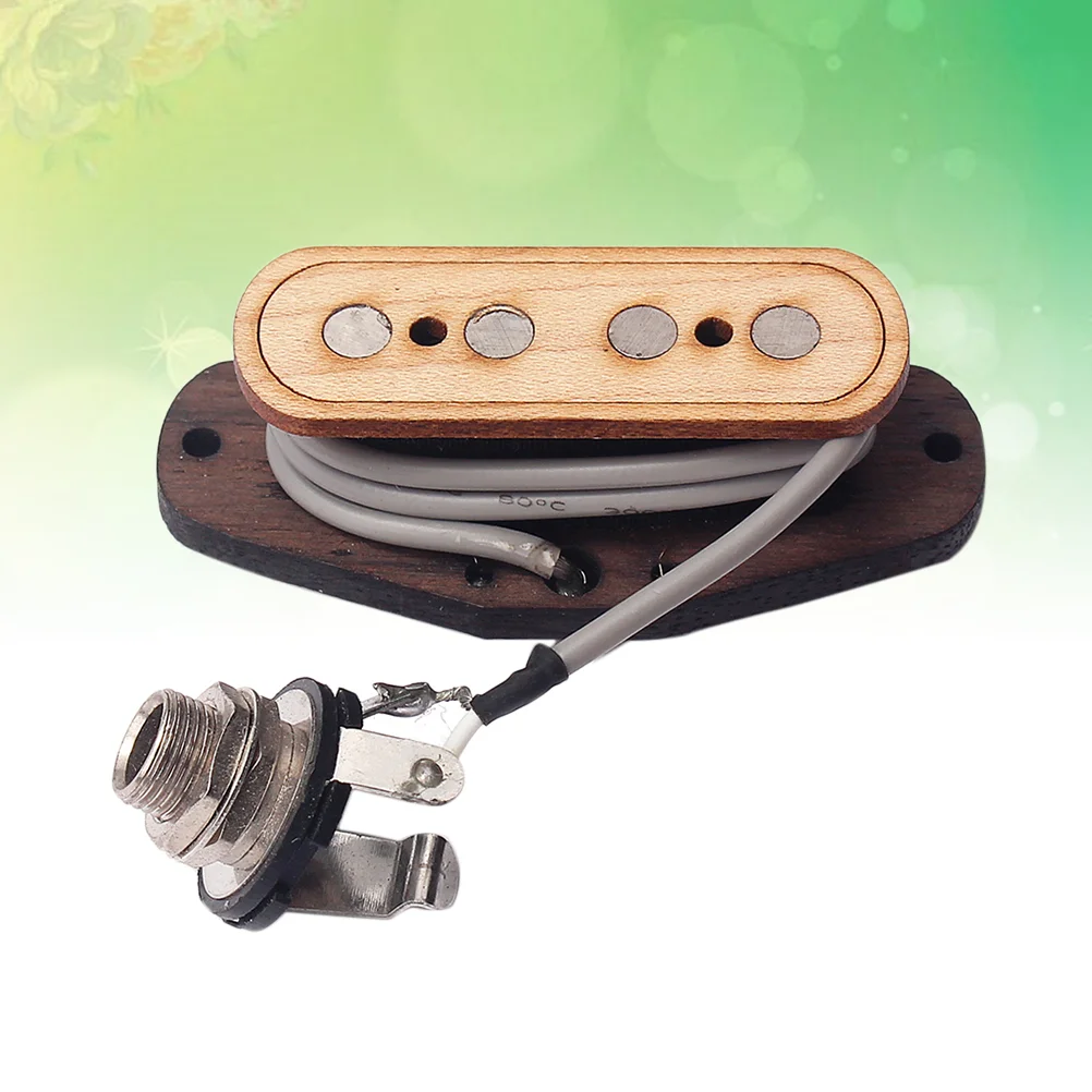 Four-string Guitar Pickup Soundhole Maple Wood Three-string Durable Professional Bamboo Wooden