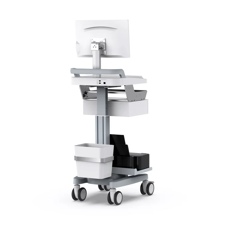 Hot Selling High Quality Hospital Examination Trolley Mobile Patient Record Trolley File Cart Patient Workstaiton Trolley