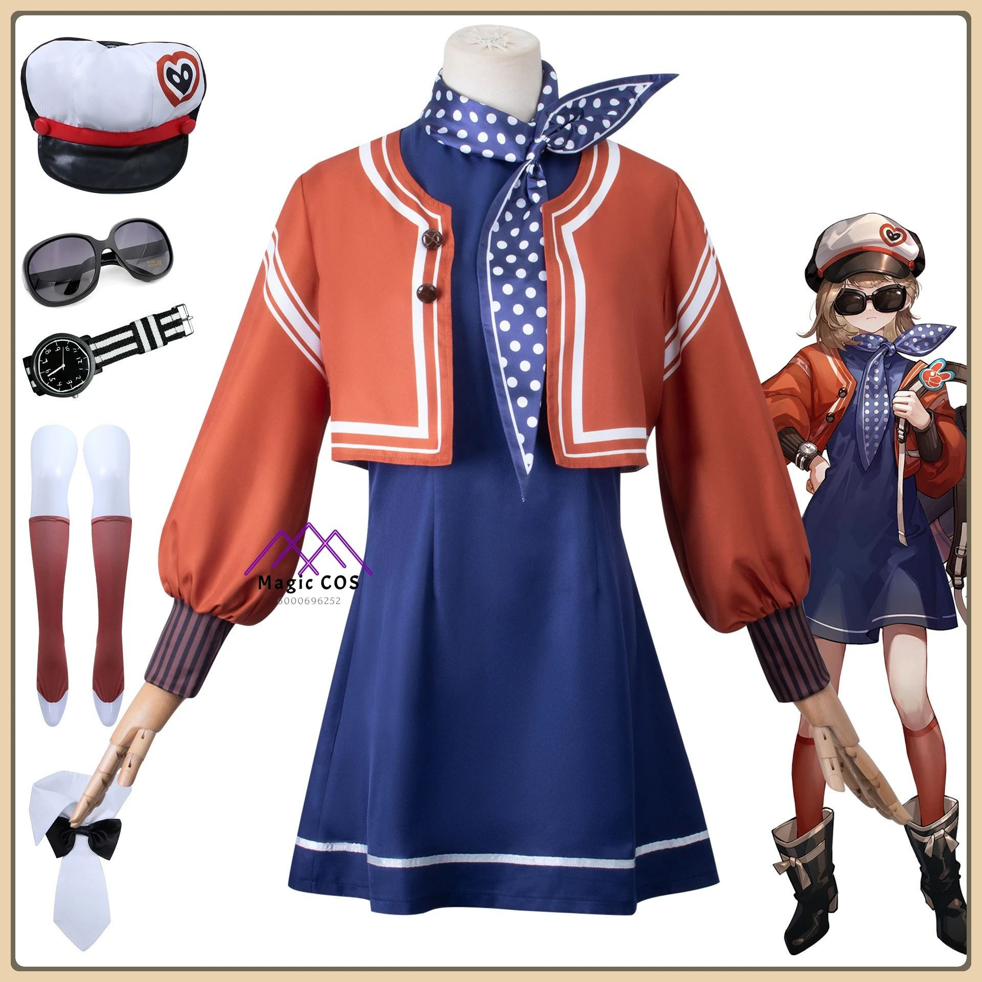 

Reverse: 1999 Stibnite Cosplay Costume Women's Anime Daily Cos Style Full Set High Quality Anime Outfit for Comic Con Party