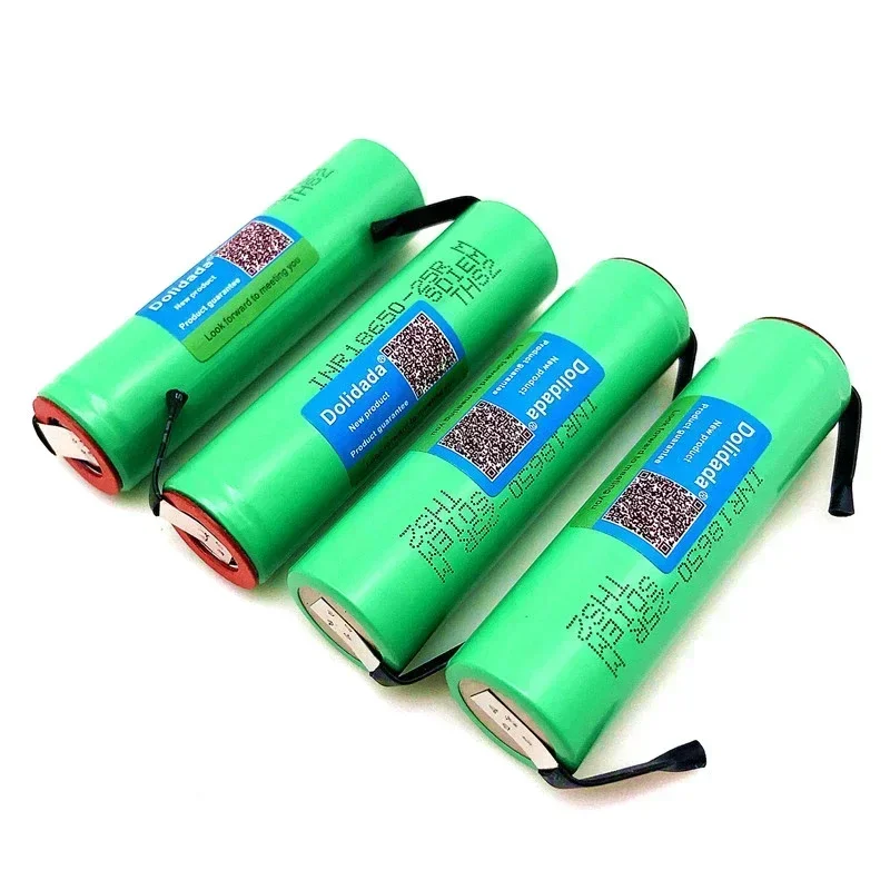 1/3/4/5/6/10PCS Original 3.6V 18650 2500mah 20A battery scrapping lithium batteries screwdriver flashlight+Nickel DIY