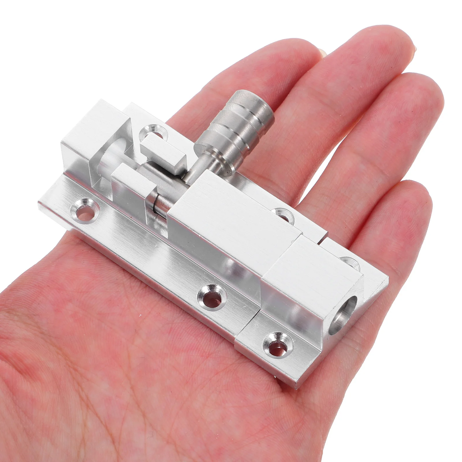 

Door Latch Lock Sliding Bolt Mechanism for Indoor Privacy No Drill Mounting Suitable Bedroom Bathroom Metal Wooden Doors Silent