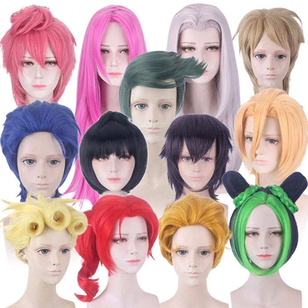 

Набор париков для косплея JoJo Bizarre Adventure Narancia Ghirga Diavolo Trish Una Jolyne Cujoh Giorno Giovanna для косплея волос