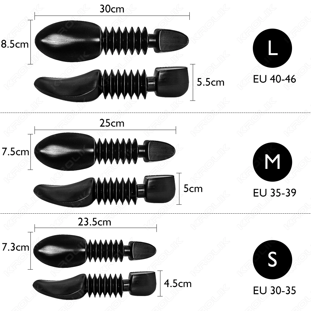 Arbres à chaussures en plastique à longueur réglable, ensemble de 2 pièces pour hommes et femmes, civière de chaussures, protection contre les plis, repose-chaussures durable