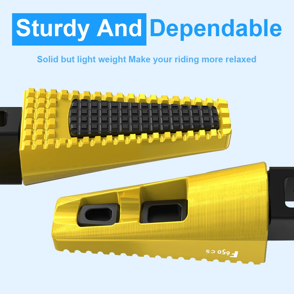 Motorcycle Front Footrest Adjustable FootPegs Pedals Fit For BMW F650CS Scarver 2002 2003 2004 2005  F650 CS Foot Pegs Foot rest - view 3