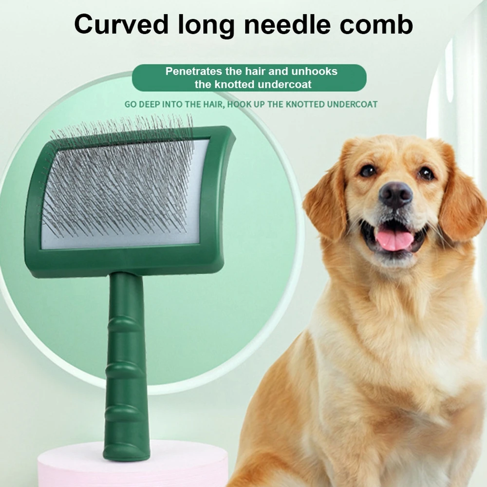 Reusable Pet Grooming Wire Brush Pet Shedding Grooming Brush Dog Comb Pet Dog Cat Hair Removal Brush