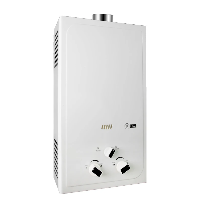 

CE Certified Flue Type Instant Tankless Gas Water Heater Copper Heat Stainless Steel Housing LPG/Propane Compatible For RV Use