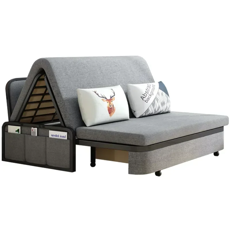 

L Lunch Break Folding Bed Sheet Double Office Nap Retractable Multifunctional Dual-Use Home Sofa Recliner Bed