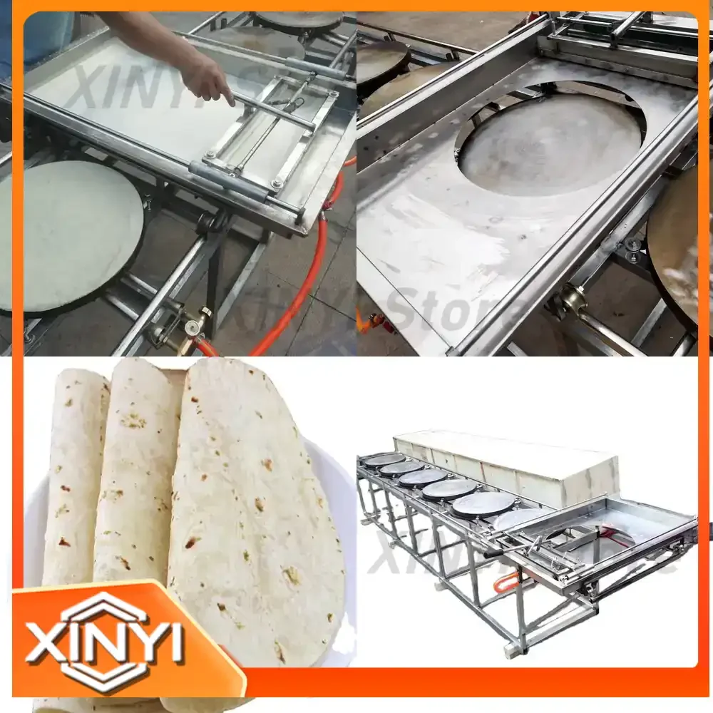 CE Tortilla Bread Making Machine for Pita Bread Shaping Flat Pancake Maker for Thin Flat Bread Making Machine for Flatbread