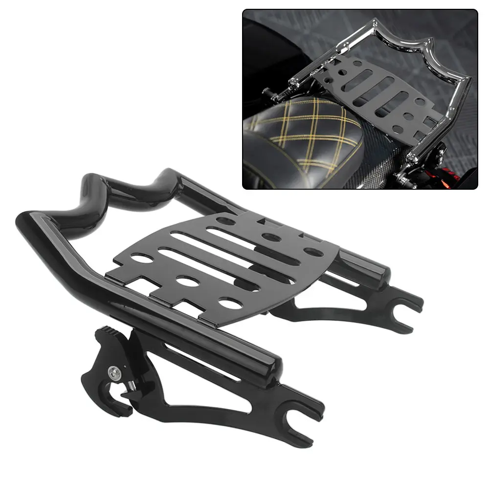 

Motorcycle Solo Seat Rear Luggage Goods Shelves Rack for Halrey Trouring Electra Glide Classic FLHTC/I,Standard FLHT Accessory