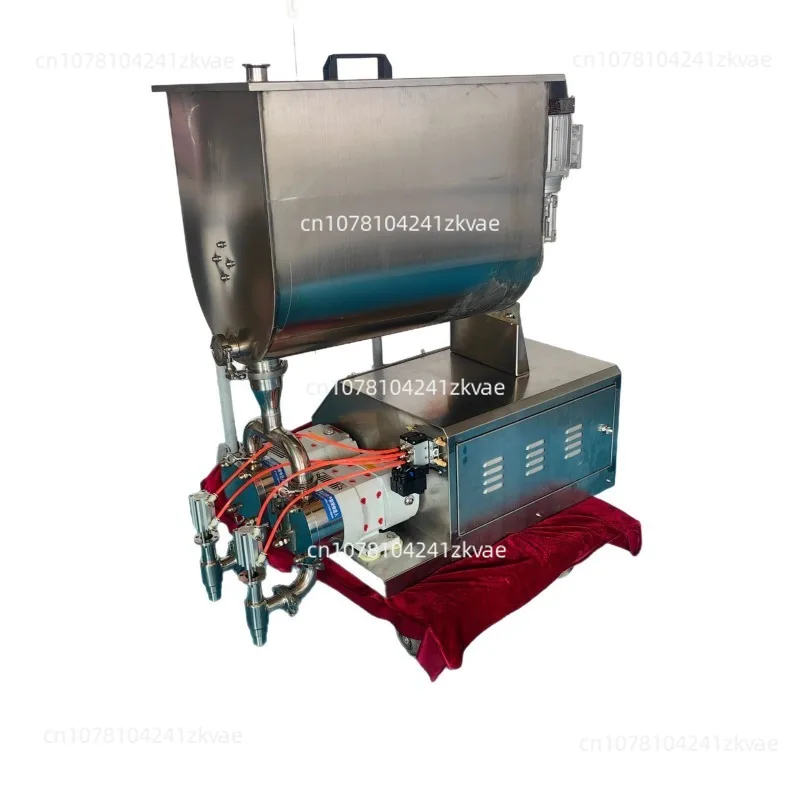 

Электрическая U-образная воронка для смешивания, 200 л, машина для наполнения насосом с сервоприводом с двойной головкой, машина для розлива пищевых продуктов с жидкой пастой