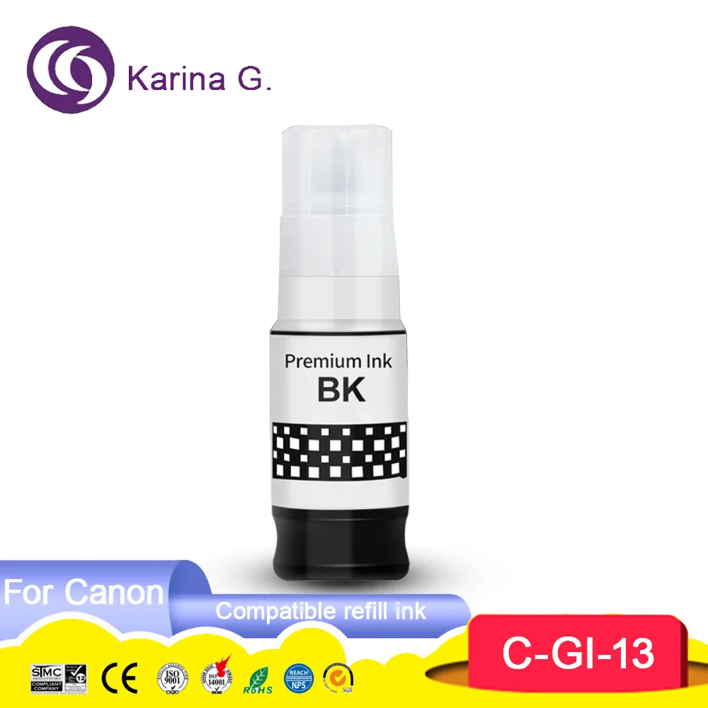 For Canon ink Compatible Color GI 13 GI-13 Bulk Bottle Refill Ink For Canon PIXMA G510 G610 Printer GI13 Ink