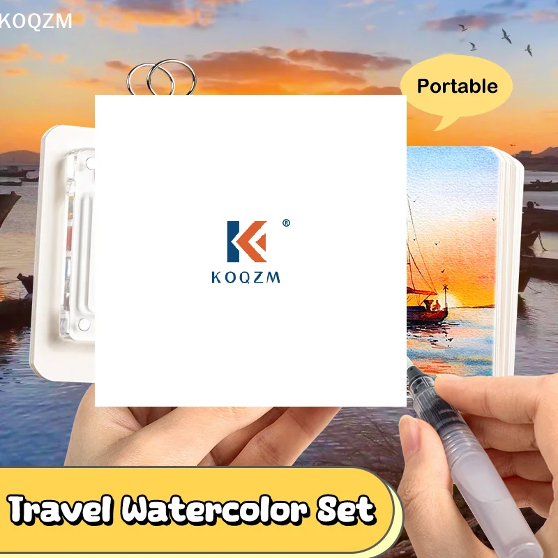 مجموعة لوحة ألوان مائية للسفر، مجموعة ألوان مائية صغيرة للجيب للفنانين، مجموعات سفر للرسامين والفنانين والطلاب