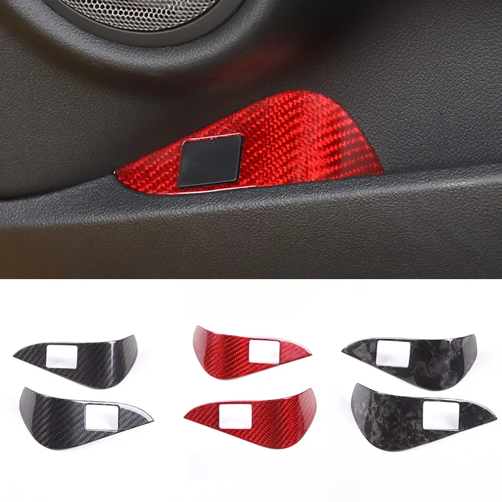 

Real Carbon Fiber Car Interior Trunk Switch Button Cover For Toyota GR Supra A90 2019-2022 Decorative Sticker Car Accessories