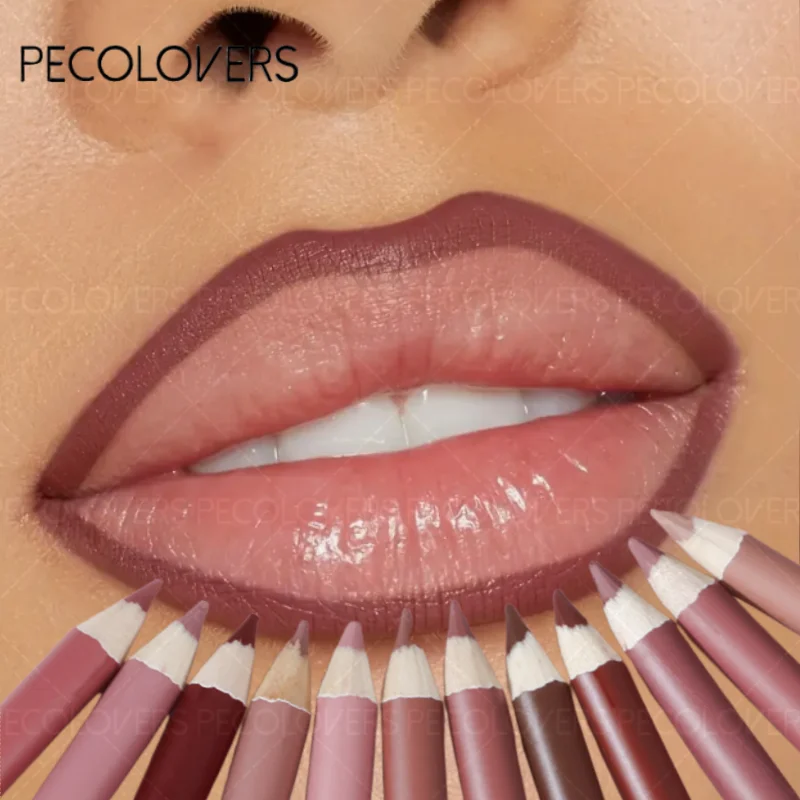 クリーミーリップライナー プライベートラベル ピンクチューブ マット 防水 ピグメント プランパー 長持ち モイストリップメイク