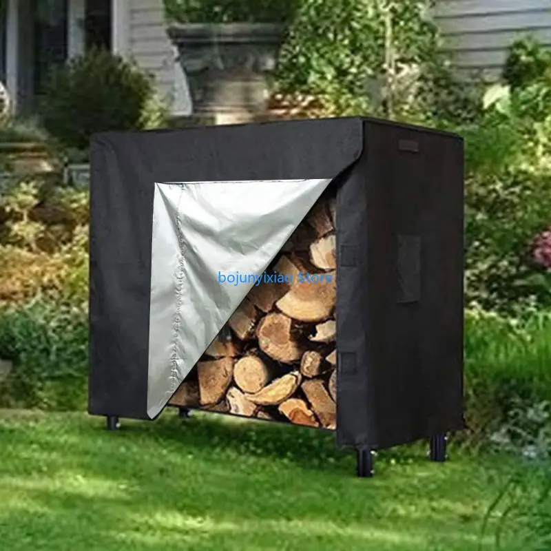 

900B Large Waterproof Tarpaulin Sheet Firewood Log Rack Cover forOutdoor Camping BBQ
